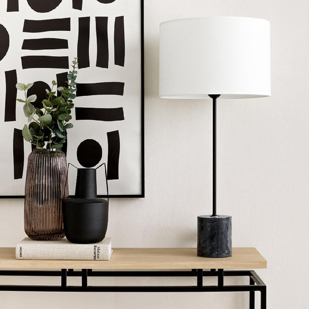 kenay home Lámpara de sobremesa negra
