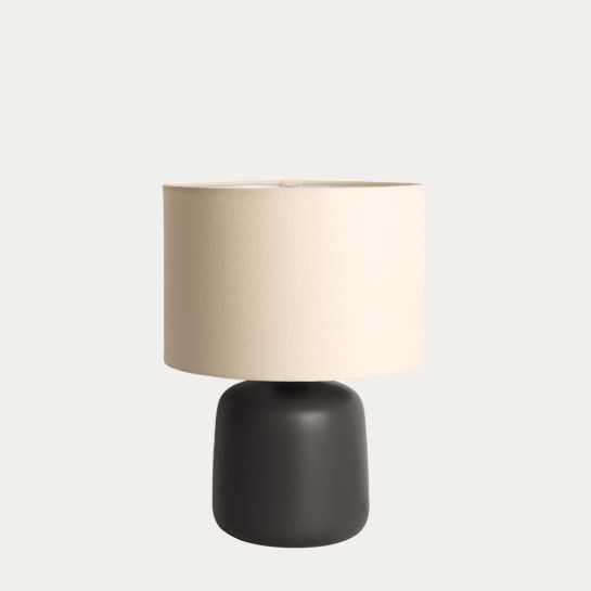 Kenay Home Lámpara De Sobremesa Negra