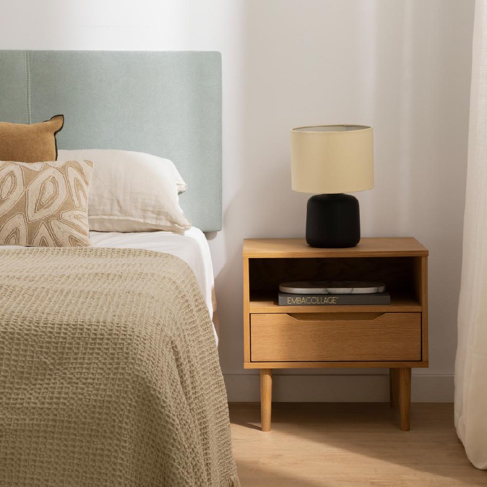 kenay home Lámpara de sobremesa negra