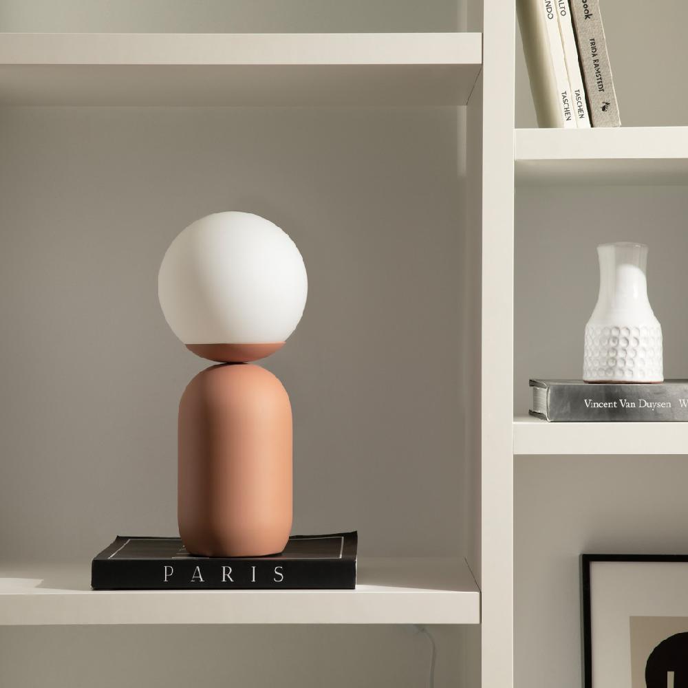 kenay home Lámpara de sobremesa terracota