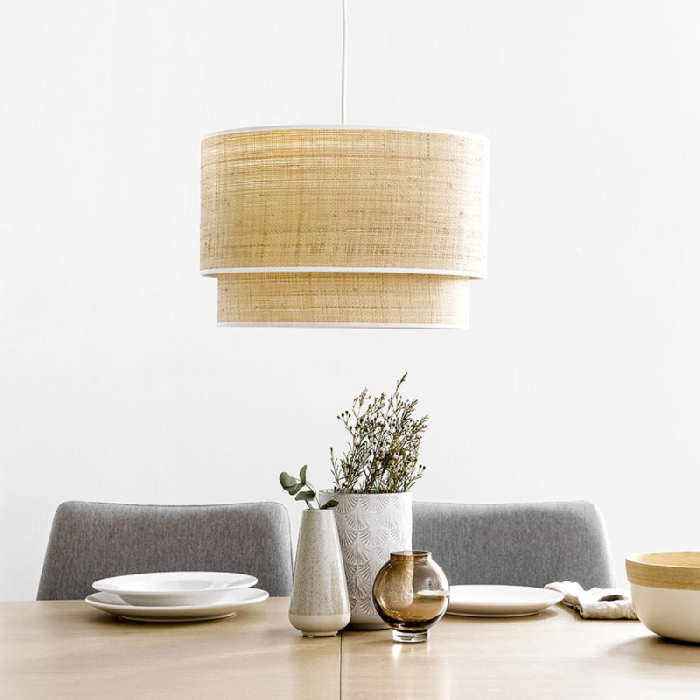 kenay home Lámpara de techo doble blanca