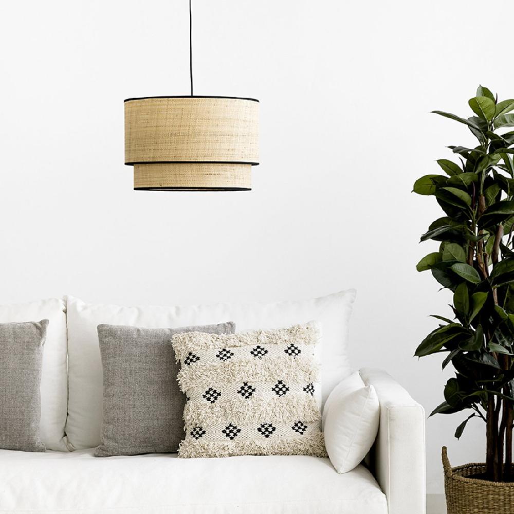 kenay home Lámpara de techo doble negra