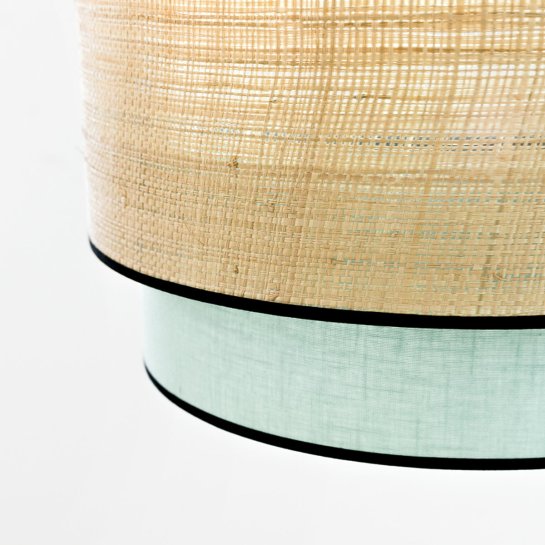 Kenay Home Lámpara De Techo Doble Verde