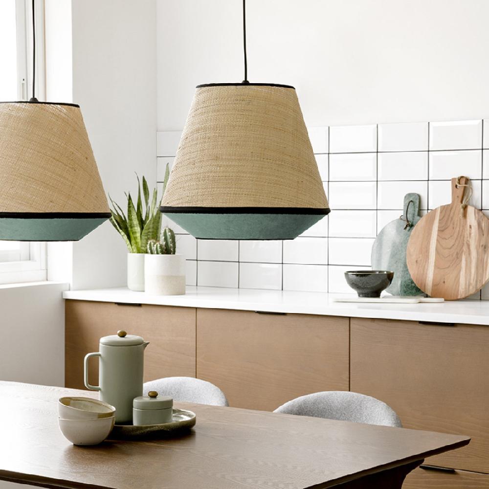 kenay home Lámpara de techo natural - menta