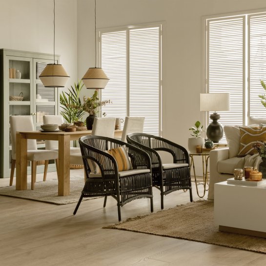 Kenay Home Lámpara De Techo Natural Y Blanco