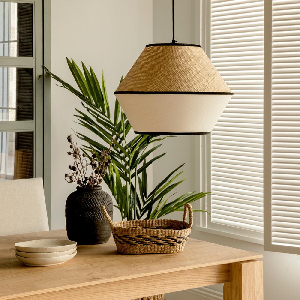 kenay home Lámpara de techo natural y blanco