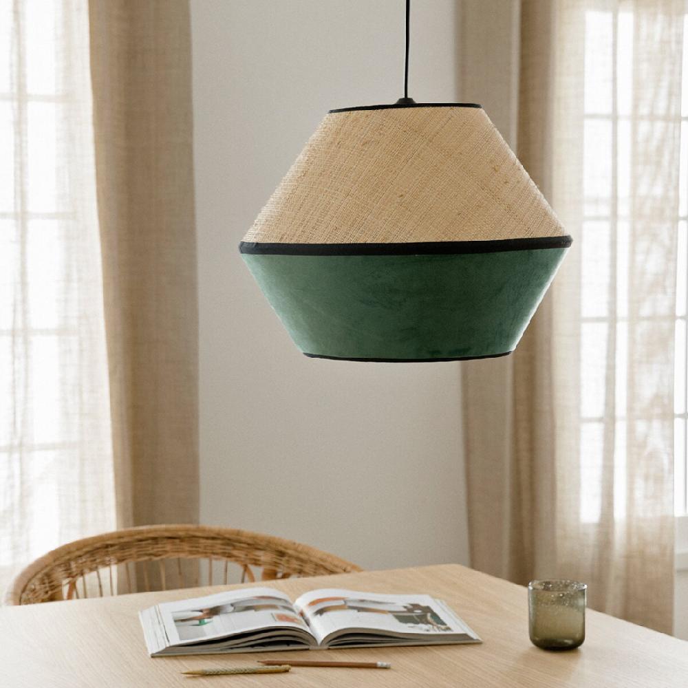 kenay home Lámpara de techo natural y menta