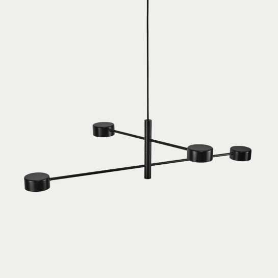 Kenay Home Lámpara De Techo Negra Cruzada