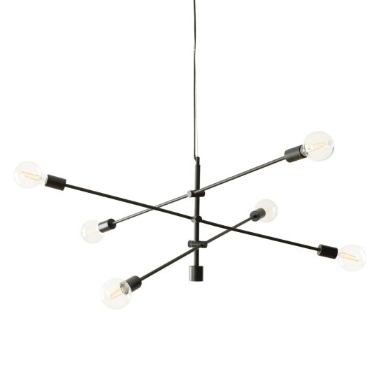 Kenay Home Lámpara De Techo Negra