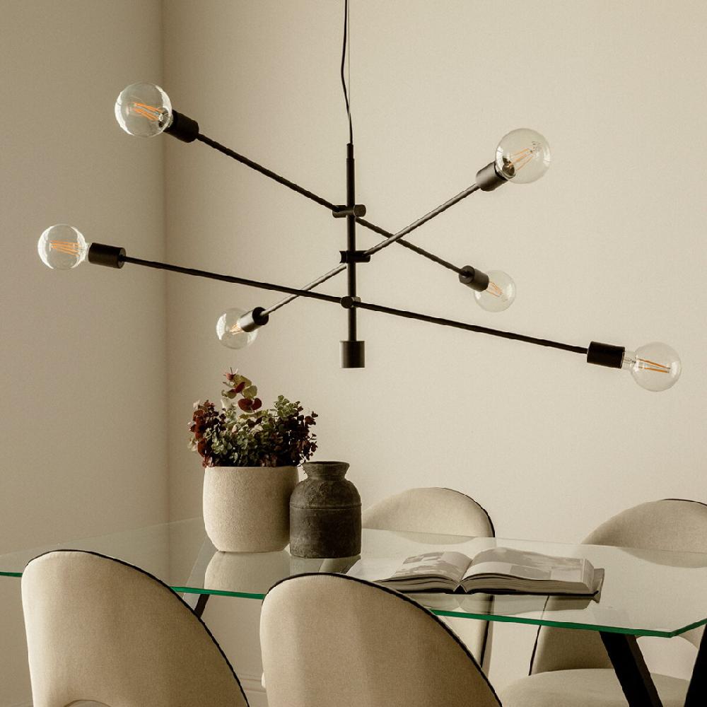 kenay home Lámpara de techo negra