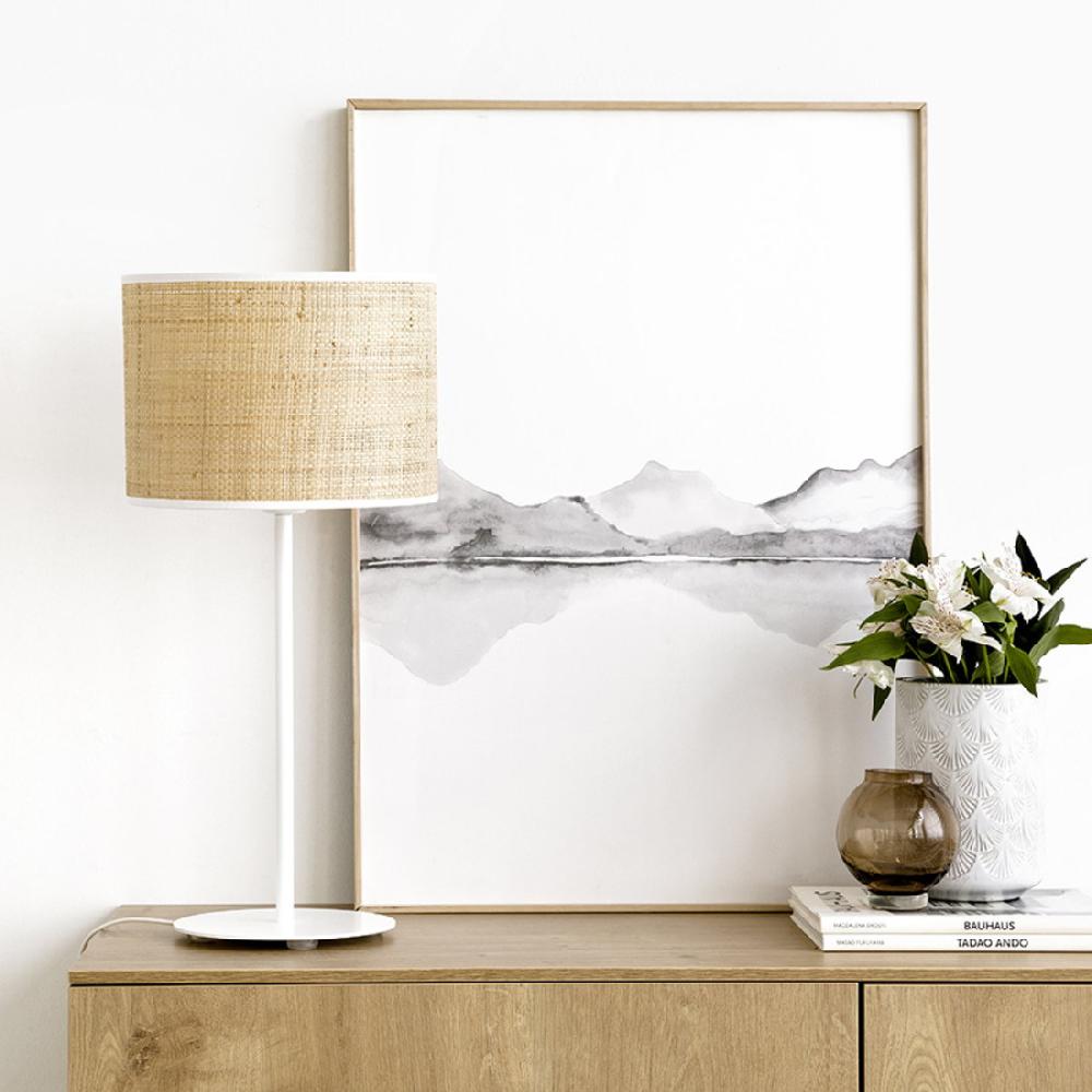 kenay home Lámpara sobremesa blanca gde