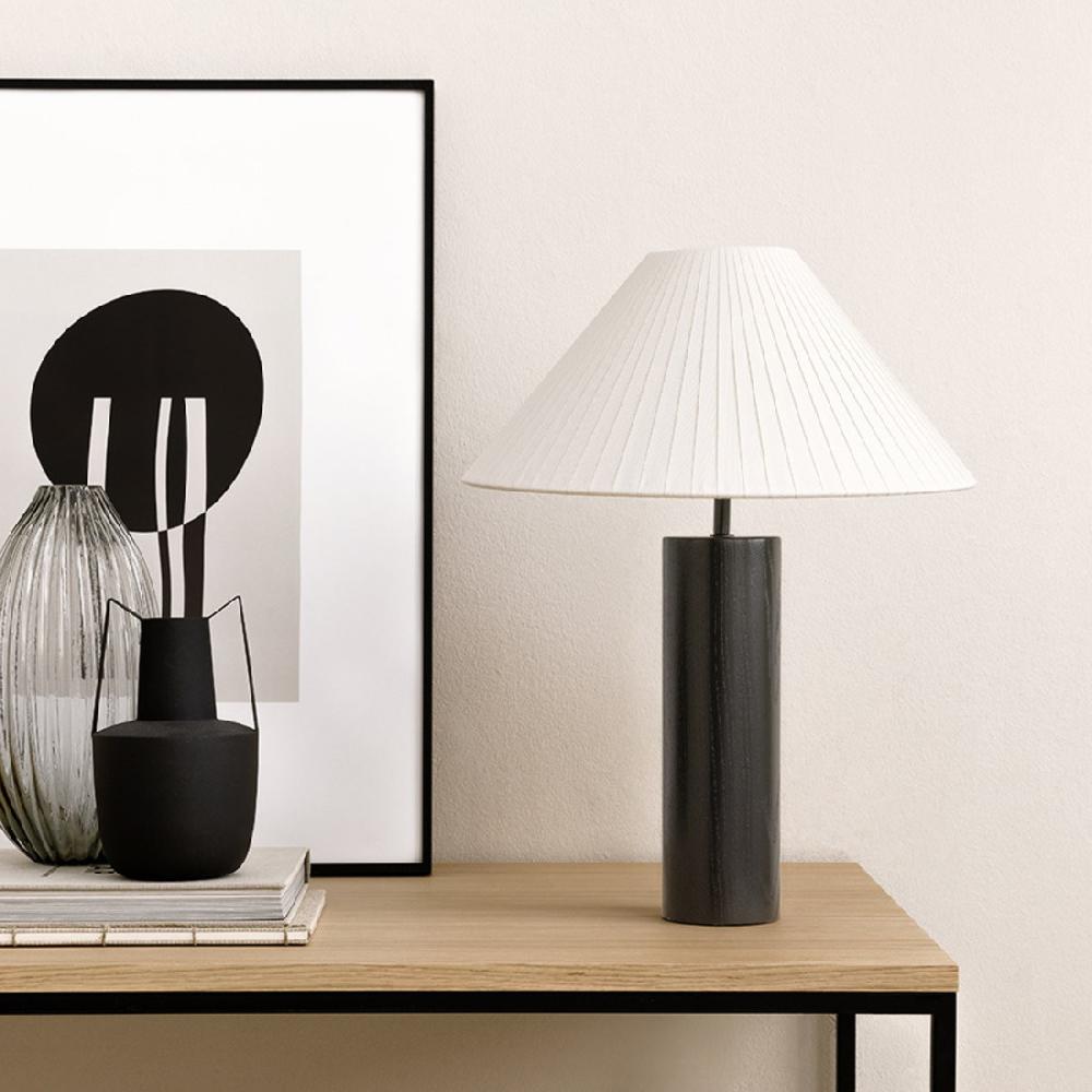 kenay home Lámpara sobremesa negra