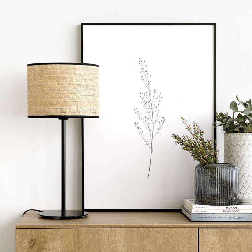 kenay home Lámpara sobremesa negra gde