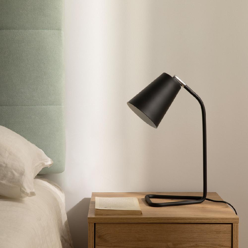 kenay home Lámpara sobremesa negra