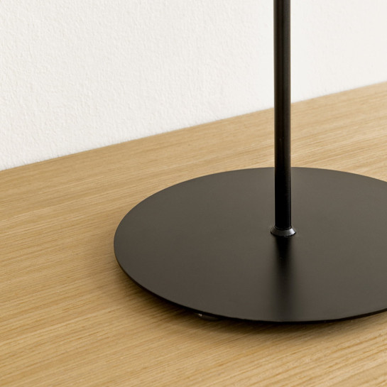 Kenay Home Lámpara Sobremesa Rafia Negra