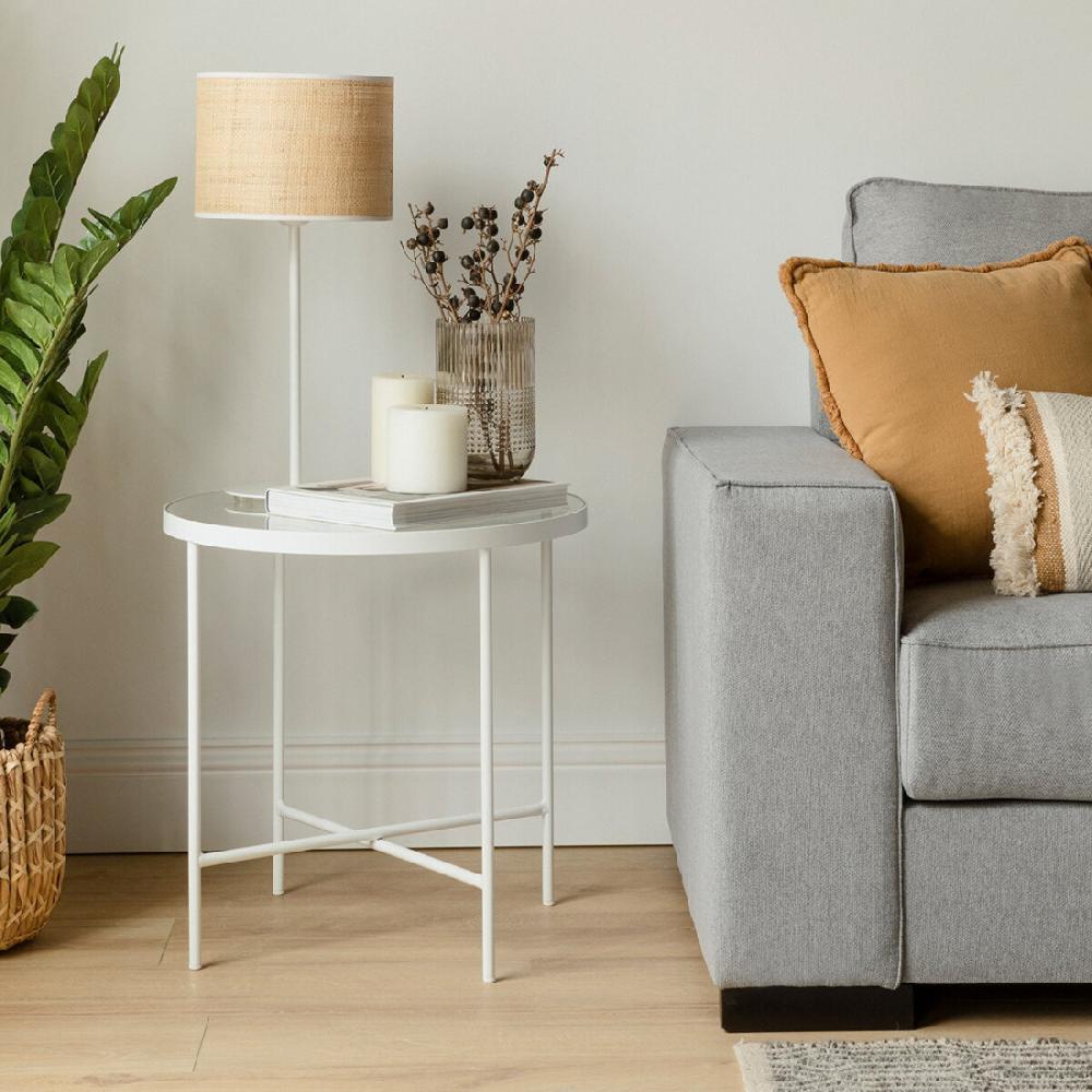 kenay home Mesa auxiliar blanca