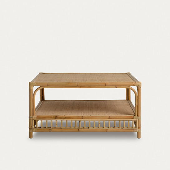 Kenay Home Mesa Centro Cuadrada Ratán 90