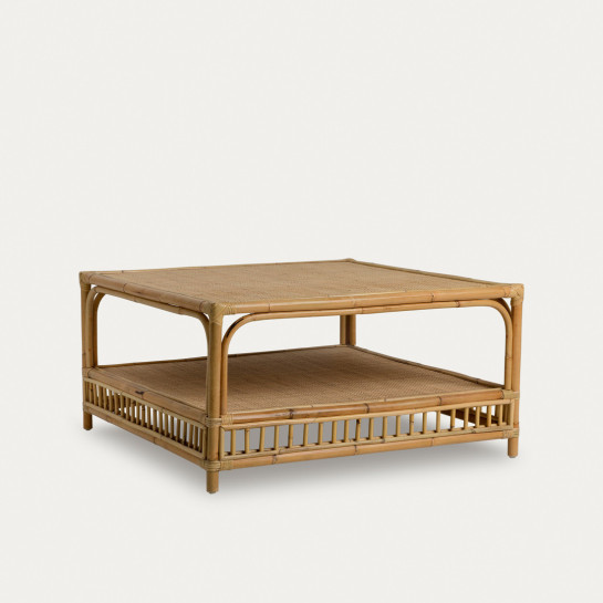 Kenay Home Mesa Centro Cuadrada Ratán 90