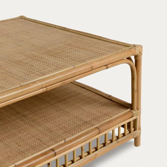 Kenay Home Mesa Centro Cuadrada Ratán 90