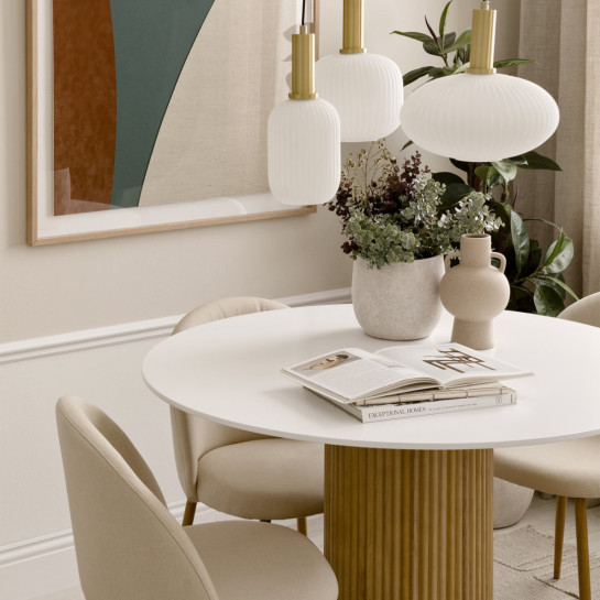 Kenay Home Mesa Comedor Blanco - Natural 110