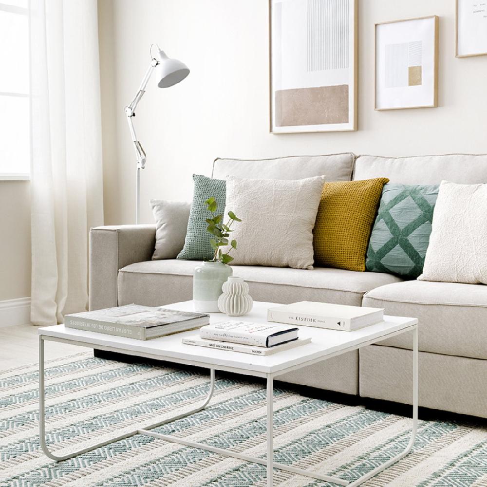 kenay home Mesa de centro blanca 80