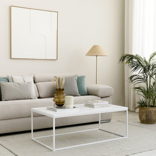 Kenay Home Mesa De Centro Blanca