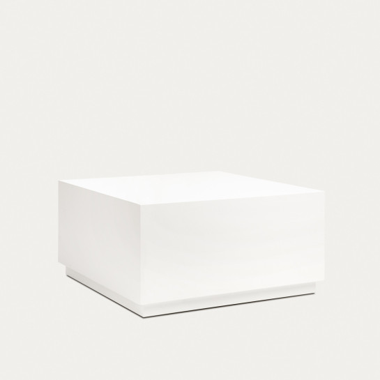 Kenay Home Mesa De Centro Cuadrada Blanca 80