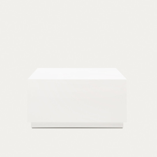 Kenay Home Mesa De Centro Cuadrada Blanca 80