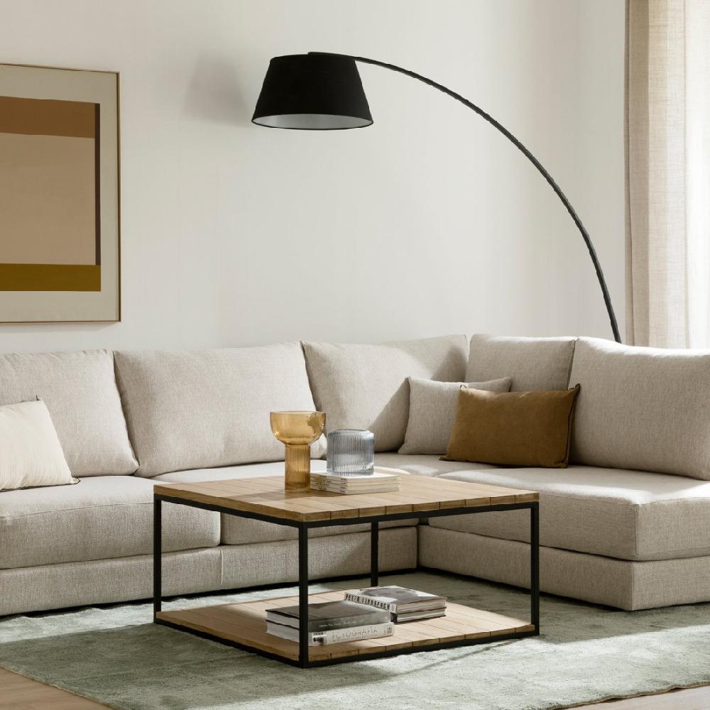 kenay home Mesa de centro cuadrada natural 90