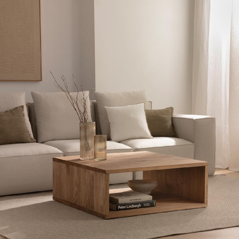 kenay home Mesa de centro cuadrada natural 90