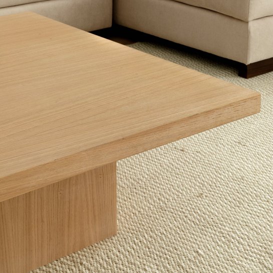 Kenay Home Mesa De Centro Cuadrada Roble 90