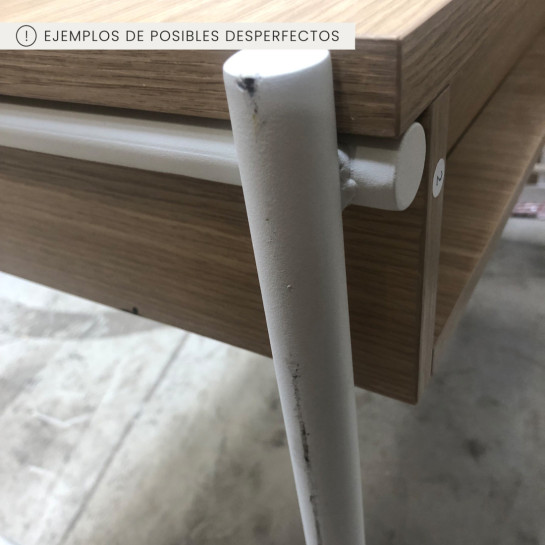 Kenay Home Mesa De Centro Natural Blanco