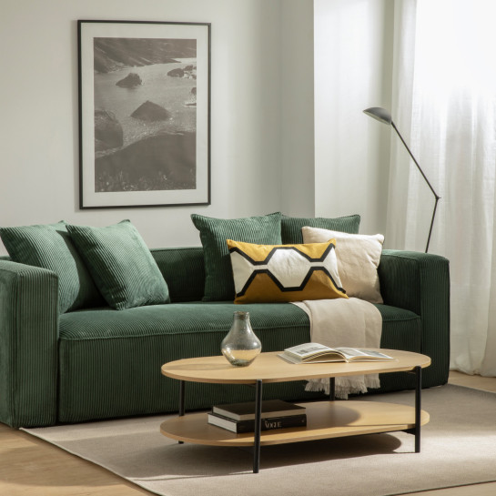 Kenay Home Mesa De Centro Ovalada Natural 115