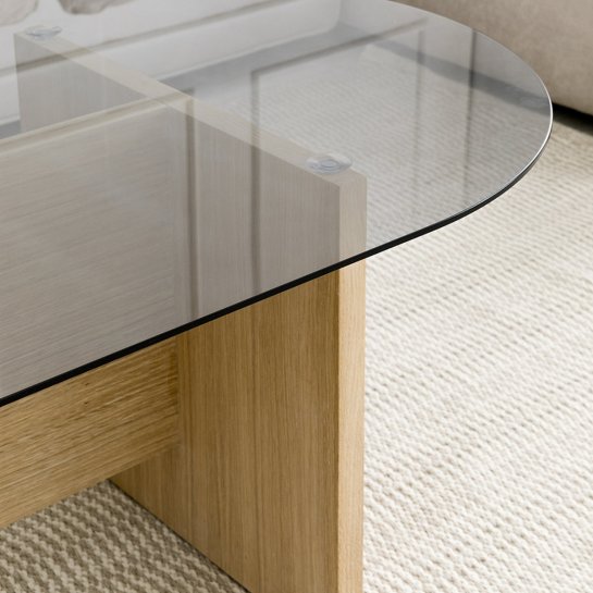 Kenay Home Mesa De Centro Ovalada Natural 120