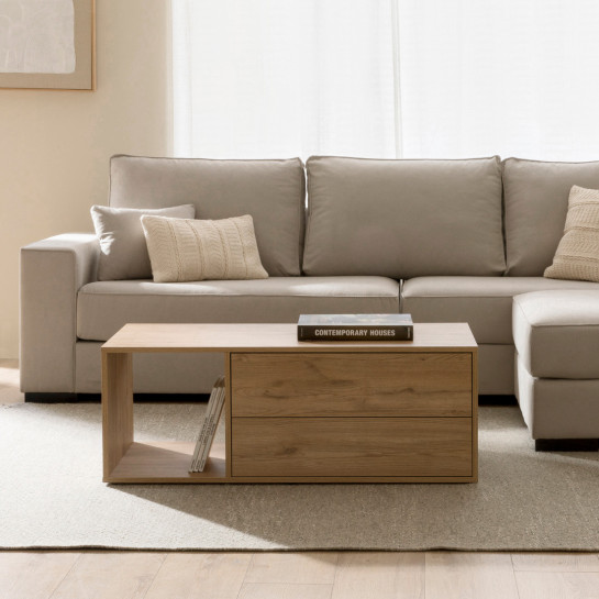 Kenay Home Mesa De Centro Rectangular Natural 110