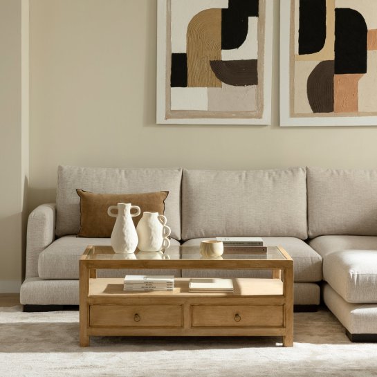 Kenay Home Mesa De Centro Rectangular Natural 115