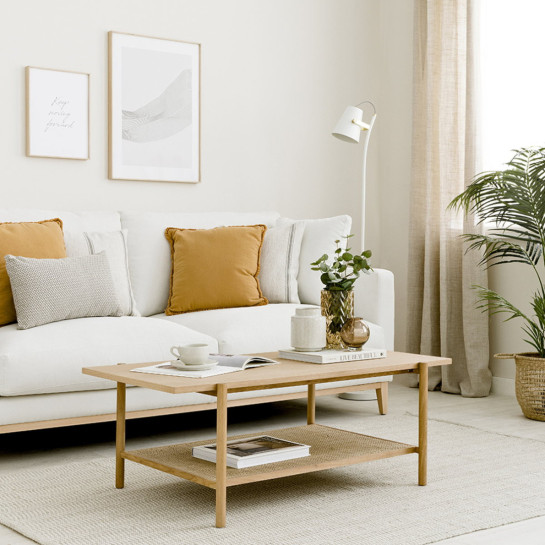 Kenay Home Mesa De Centro Rectangular Roble 110