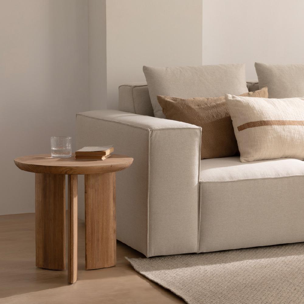 kenay home Mesa de centro redonda natural 50