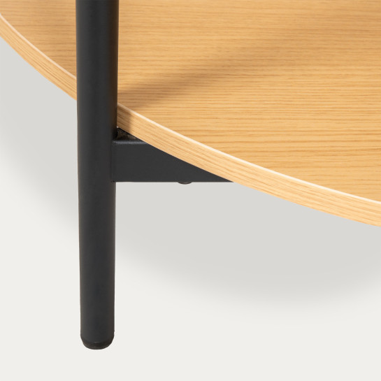 Kenay Home Mesa De Centro Redonda Natural 80