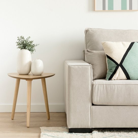 Kenay Home Mesa De Centro Triangular Natural 48