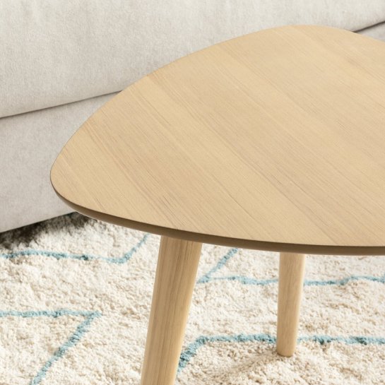 Kenay Home Mesa De Centro Triangular Natural 48