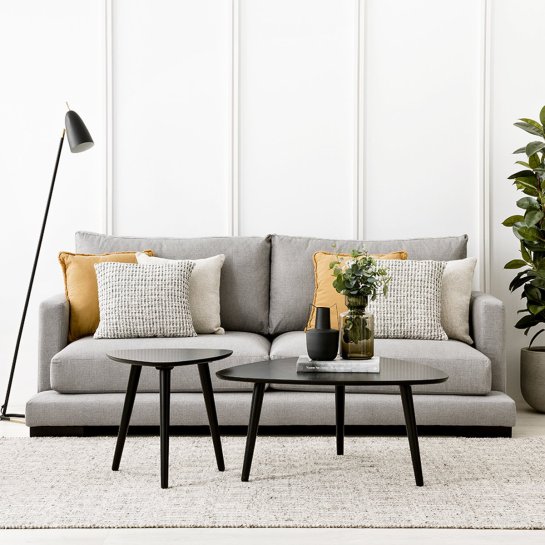 Kenay Home Mesa De Centro Triangular Negra 85