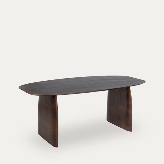 Kenay Home Mesa De Comedor Ovalada Marrón 200