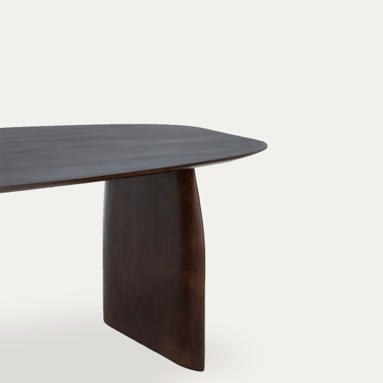 Kenay Home Mesa De Comedor Ovalada Marrón 200