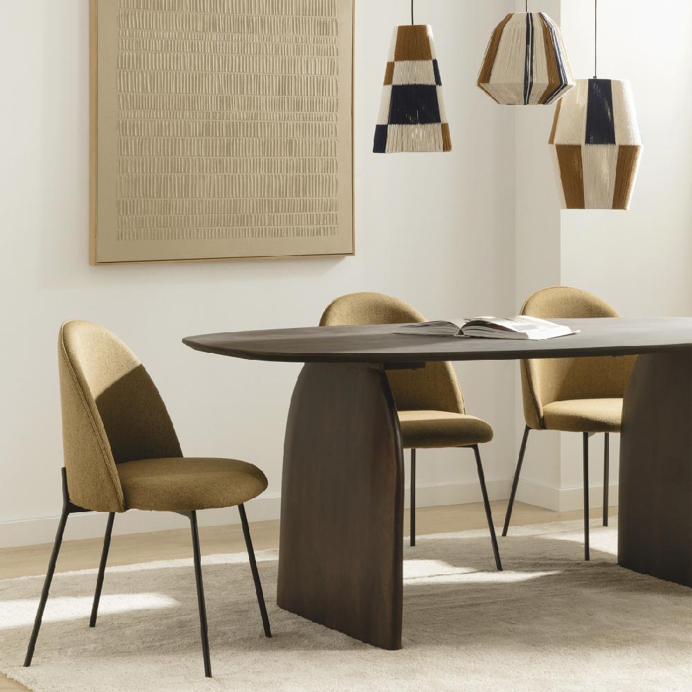 kenay home Mesa de comedor ovalada marrón 200