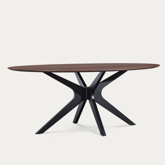 Kenay Home Mesa De Comedor Ovalada Nogal 190