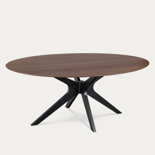 Kenay Home Mesa De Comedor Ovalada Nogal 190