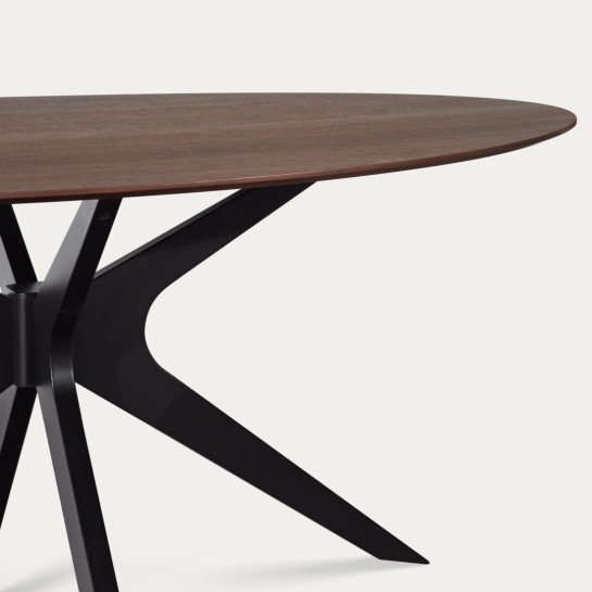 Kenay Home Mesa De Comedor Ovalada Nogal 190