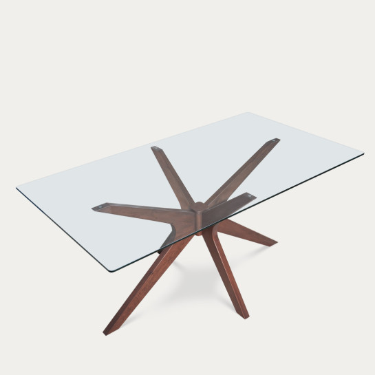 Kenay Home Mesa De Comedor Rectangular Cristal 160