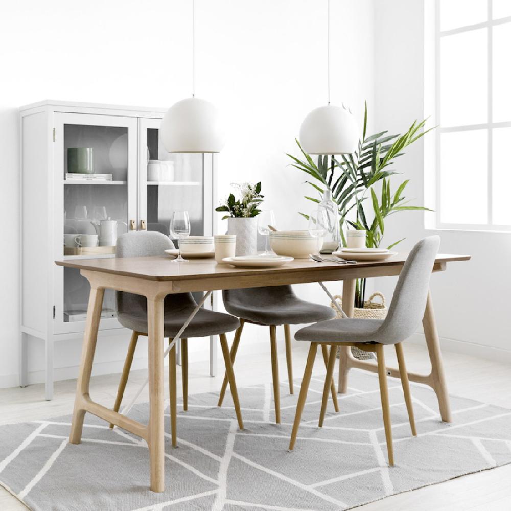 kenay home Mesa de comedor rectangular natural 160